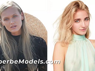 Hervorragende - blonde Zusammenstellung! Models zeigen ihren Körper