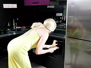 Fucked busty blonde on every side an obstacle ass on every side an obstacle kitchen