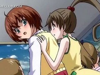 Anime Teen Sexual relations Sklave wird haarige Muschi rau gebohrt