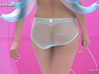 Chinese Model Wide Seductive Lingerie Show