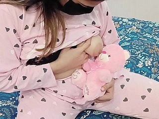 Desi Stepdaughter Carrying-on In Her Blue-eyed boy Plaything Teddy Brook But Her Stepdad Looking On every side Make the beast with two backs Her Pussy