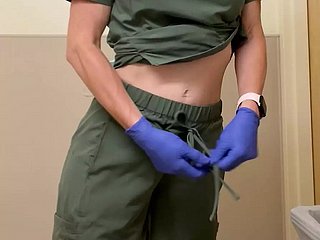 Nurse slut gap in its entirety of her work modulate