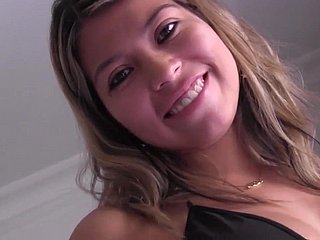 PUTA LOCURA Cute latina fucked for get under one's first time on cam